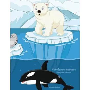 Učebnice Mamiferos marinos libro para colorear 1 – Nick Snels (ES)