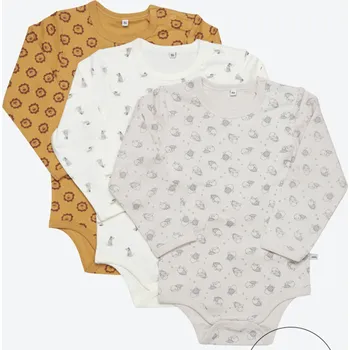Kojenecký body Pippi 3 ks kojenecké body s dlouhým rukávem 1419 - 200 Velikost: 74 OEKO - TEX