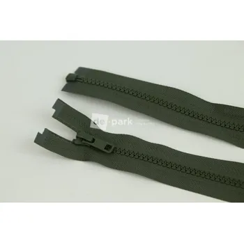 Zip Zip YKK - 55cm - dělitelný - army khaki - 684