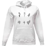 Dámská mikina s kapucí s potiskem Různé rostlinky dámské