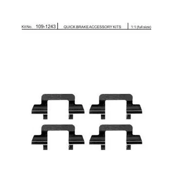 Brzdová destička Sada příslušenství brzdových destiček QUICK BRAKE