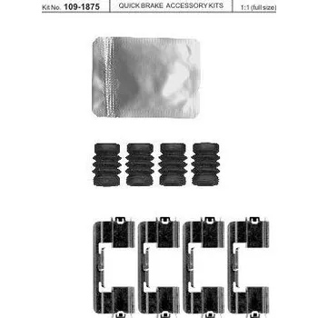 Brzdová destička Sada příslušenství brzdových destiček QUICK BRAKE