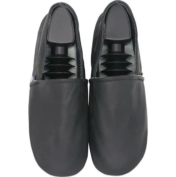 Dámská zdravotní obuv CAROZOO Kožené capáčky pro ženy černé 38 EU Černá