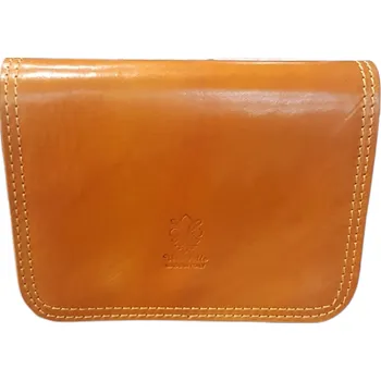 Kabelka Vera Pelle kožená mini kabelka crossbody žlutá 8730 LMo yellow