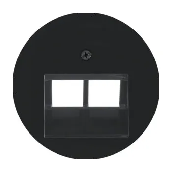 Elektrická zásuvka BERKER Díl 14092045 2x RJ45 černá lesk 14092045