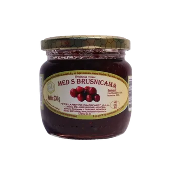 Chorvatský med Daruvar s brusinkami 230g