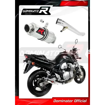 Výfuk pro motocykl Laděný výfuk DOMINATOR SUZUKI GSF BANDIT 600 94-04 KULATÁ KONCOVKA KRÁTKÁ GP1