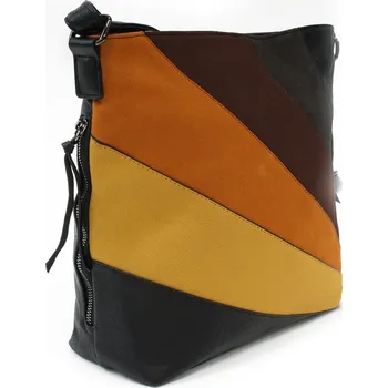 Kabelka Černá barevná dámská crossbody kabelka Cymba