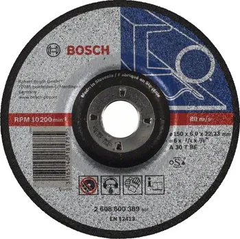 Brusný kotouč BOSCH Expert for Metal Hrubovací kotouč profilovaný,150x22,23x6mm 2608600389 free_store_pickup