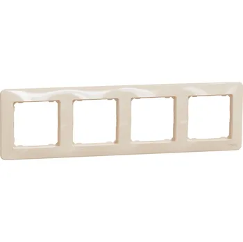 Elektrická zásuvka SCHNEIDER ELECTRIC SCHNEIDER Sedna Design & Elements Rámeček čtyřnásobný béžová SDD312804