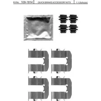 Brzdová destička Sada příslušenství brzdových destiček QUICK BRAKE