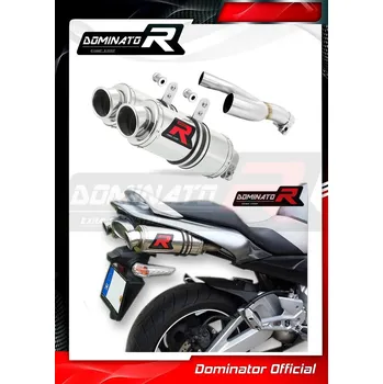 Výfuk pro motocykl Laděný výfuk DOMINATOR SUZUKI GSR600 06-11 KULATÉ KONCOVKY KRÁTKÉ GP1