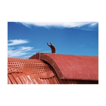 Příchytka hřebenáče pro pálený drážkový hřebenáč - hnědá, 100 ks / bal