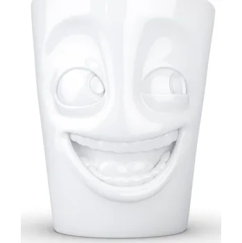 58products Usměvavý hrnek s uchem 350 ml bílý