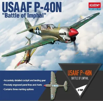 Plastikový model Academy USAAF P-40N Battle of Imphal 1:48