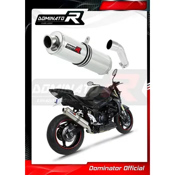 Výfuk pro motocykl Laděný výfuk DOMINATOR SUZUKI GSR750 KULATÁ KONCOVKA STANDART