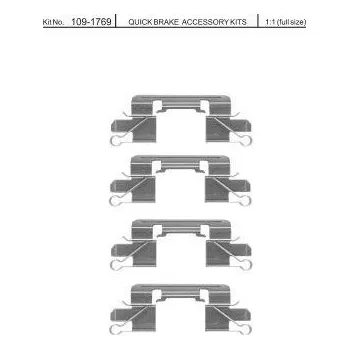 Brzdová destička Sada příslušenství brzdových destiček QUICK BRAKE