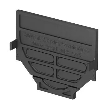 ACO Self kombinovaná čelní stěna pro začátek a konec žlabu, plastová, černá 319288 free_store_pickup