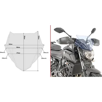Motodíl GIVI A2140BL plexi Yamaha MT-07 2018 - 2019