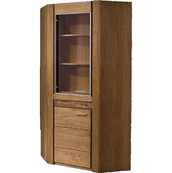 Knihovna VANCO rohová vitrína 16