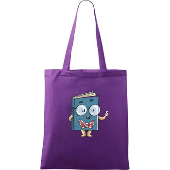 Vášnivý čtenář - Taška bavlněná - 42 x 38 cm ( Fialová )