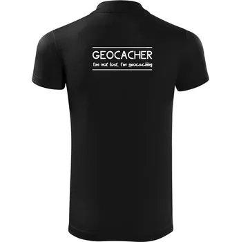 Pánská košile Geocacher - Polokošile Victory sportovní (dresovina) - 2XL ( Černá )