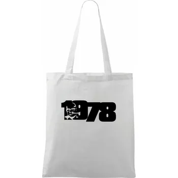 Husákovo dítě - 1978 - Taška bavlněná - 42 x 38 cm ( Bílá )