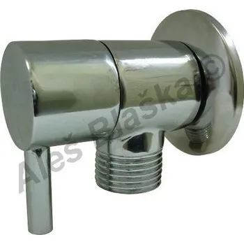 Ventil Rohový ventil 1/2"x3/8" s páčkou s keramickým vrškem k umyvadlu (roháček) - chrom 1476