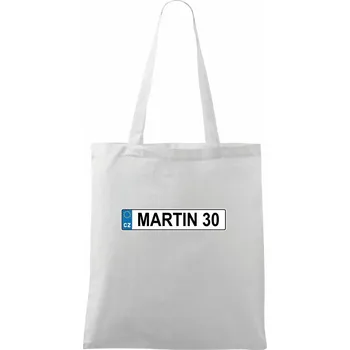 Nákupní taška SPZ Martin 30 - Taška bavlněná - 42 x 38 cm ( Bílá )