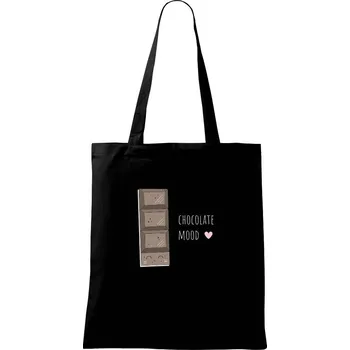 Nákupní taška Nálada na čokoládu - Taška bavlněná - 42 x 38 cm ( Černá )