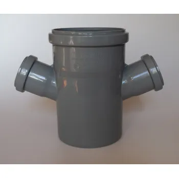 Kanalizační potrubí HTDA dvojodbočka Rozměr: 50/50/50, Úhel: 45°