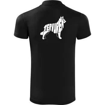 Pánská košile Belgický ovčák - Polokošile Victory sportovní (dresovina) - XL ( Černá )