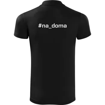 Pánská košile #na_doma - Polokošile Victory sportovní (dresovina) - S ( Černá )