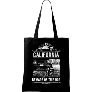 Nákupní taška Gangs Of California - Taška bavlněná - 42 x 38 cm ( Černá )