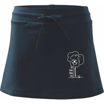 Dámské oblečení Dron Eating tree - Sportovní sukně - two in one - M ( Námořní modrá (velmi tmavá - téměř černá) )
