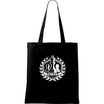 Chess cup - pohár - Taška bavlněná - 42 x 38 cm ( Černá )