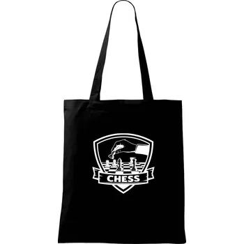 Nákupní taška Chess erb - Taška bavlněná - 42 x 38 cm ( Černá )
