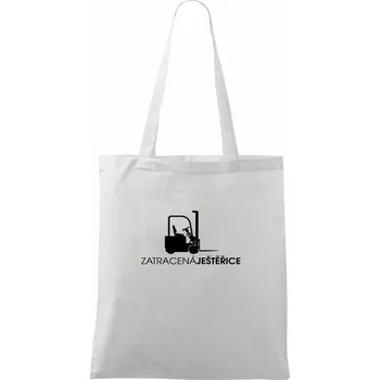 Zatracená ještěřice - Taška bavlněná - 42 x 38 cm ( Bílá )