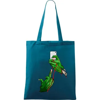 Selfie - Taška bavlněná - 42 x 38 cm ( Petrolejová )