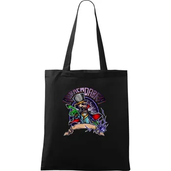 Nákupní taška Kouzelník abracadabra - Taška bavlněná - 42 x 38 cm ( Černá )