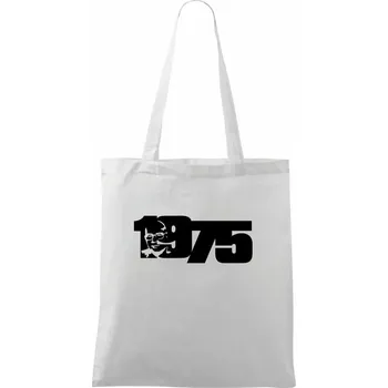 Husákovo dítě - 1975 - Taška bavlněná - 42 x 38 cm ( Bílá )