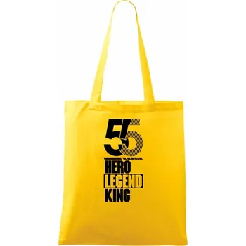 Hero, Legend, King x Queen 1955 - Taška bavlněná - 42 x 38 cm ( Žlutá )