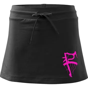 Dámské oblečení Lady bicycle - Sportovní sukně - two in one - L ( Černá )