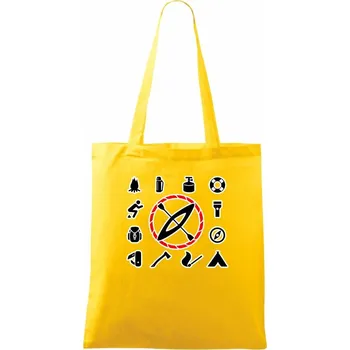 Vodácké ikony - Taška bavlněná - 42 x 38 cm ( Žlutá )