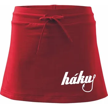 Dámská sukně Hákuj - Sportovní sukně - two in one - M ( Červená )