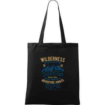Wilderness - Taška bavlněná - 42 x 38 cm ( Černá )