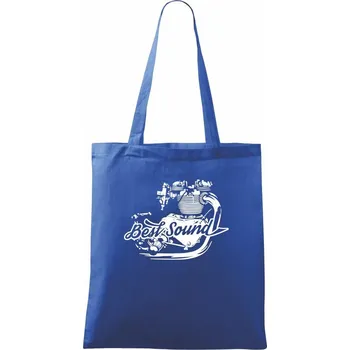 Nákupní taška Moto Best Sound - Taška bavlněná - 42 x 38 cm ( Královská modrá )