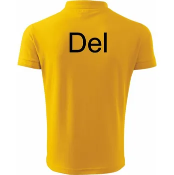 Pánská košile Del - Polokošile pánská Pique Polo 203 - M ( Žlutá )