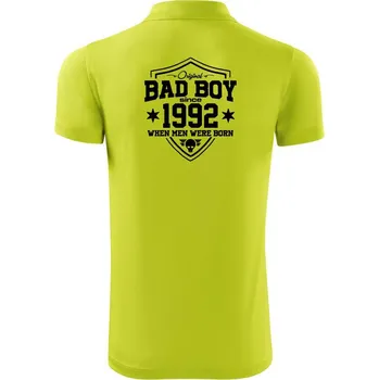 Pánská košile Bad boy since 1992 - Polokošile Victory sportovní (dresovina) - 3XL ( Limetková )