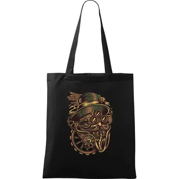 Nákupní taška Pan robo nadlesní - Taška bavlněná - 42 x 38 cm ( Černá )